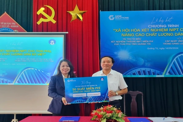 Tặng 50 mẫu xét nghiệm triSure NIPT miễn phí đến các thai phụ tại Quảng Trị